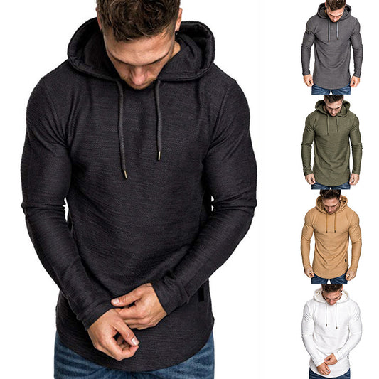 Men Hoodie Sweatshirt Casual Long Sleeve Slim Tops Gym T-shir - Designs By CRF