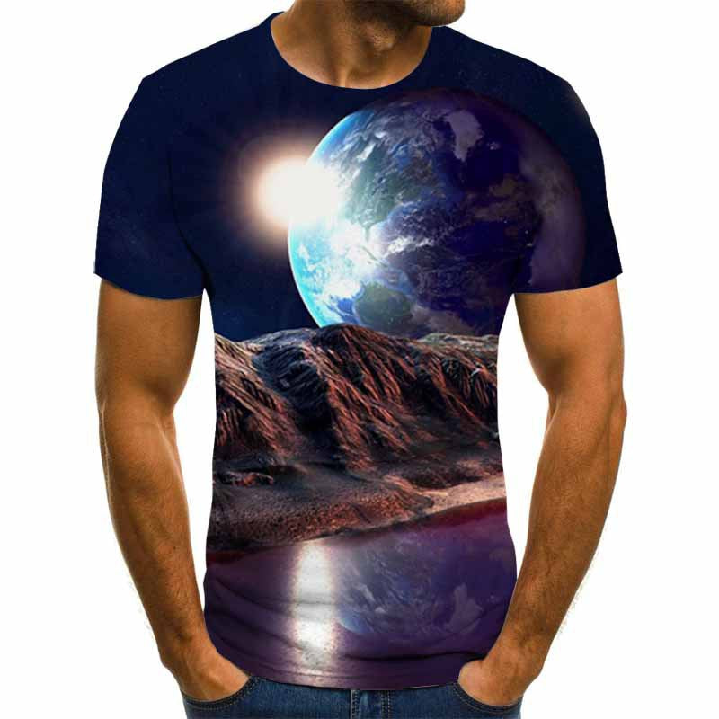 3D Digital Printing Short Sleeve Men's T-shirt Casual Round Neck Top T-shirt Designs By CRF