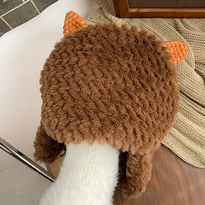 Plush Warm Thickened Earflaps Lamb Hat - Designs By CRF