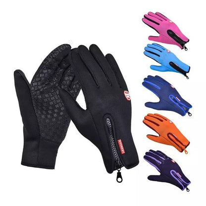 Winter Gloves Touch Screen Riding Motorcycle Sliding Waterproof Sports Gloves With Fleece - Designs By CRF