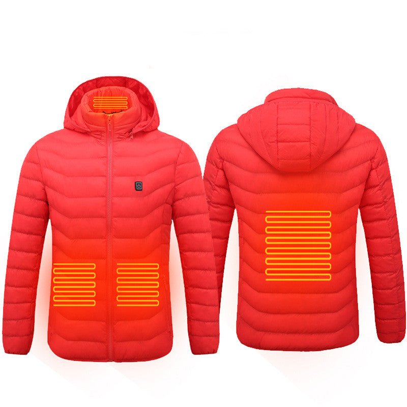 New Heated Jacket Coat USB Electric Jacket Cotton Coat Heater Thermal Clothing Heating Vest Men's Clothes Winter - Designs By CRF