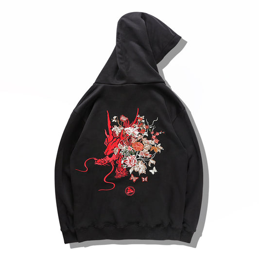 Embroidered dragon head hoodie Designs By CRF