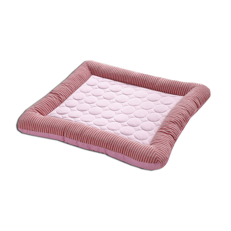 Pet Cooling Pad Bed For Dogs Cats Puppy Kitten Cool Mat Pet Blanket Ice Silk Material Soft For Summer Sleeping Pink Blue Breathable - Designs By CRF