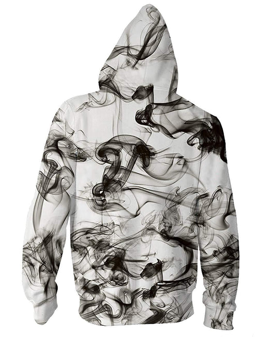 Nebula Pattern Zipper Hoodie Full Print Designs By CRF