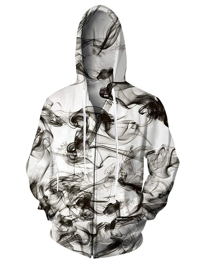 Nebula Pattern Zipper Hoodie Full Print Designs By CRF