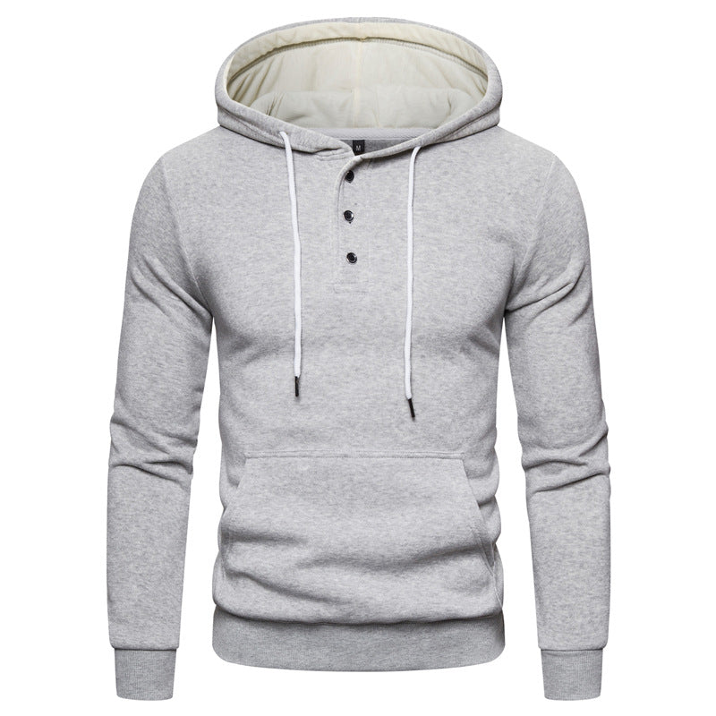 Quality Cotton And Fleece Hooded Casual Hoodie