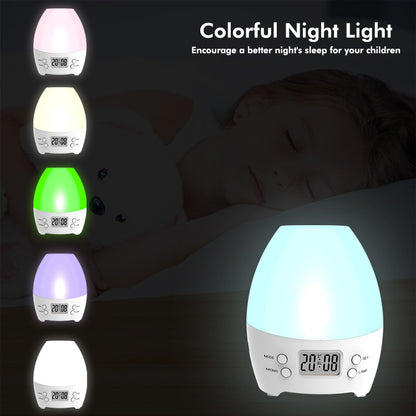 Electric Air Humidifier Aroma Lamp Colorful LED Night Light with Alarm Clock Aroma Diffuser Mist Maker