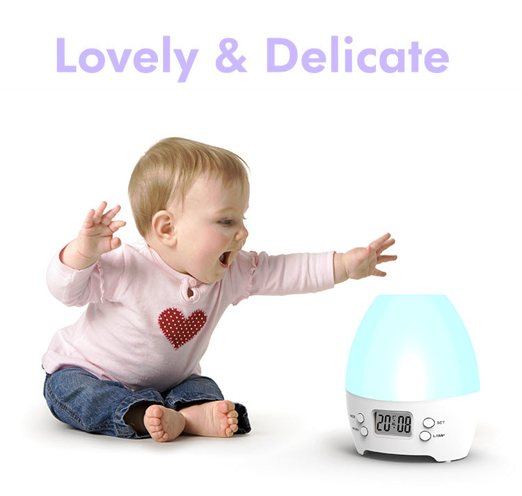 Electric Air Humidifier Aroma Lamp Colorful LED Night Light with Alarm Clock Aroma Diffuser Mist Maker