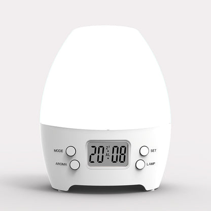 Electric Air Humidifier Aroma Lamp Colorful LED Night Light with Alarm Clock Aroma Diffuser Mist Maker