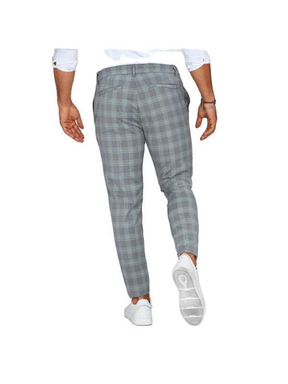 Plaid Print Pants Men's Casual Trousers Loose And Thin - Designs By CRF