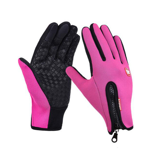 Winter Gloves Touch Screen Riding Motorcycle Sliding Waterproof Sports Gloves With Fleece - Designs By CRF