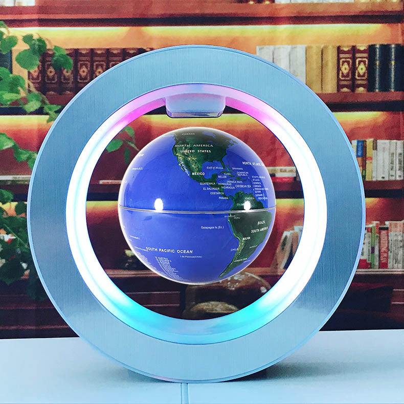 Round LED World Map Floating Globe Magnetic Levitation Light Anti Gravity Magic - Designs By CRF