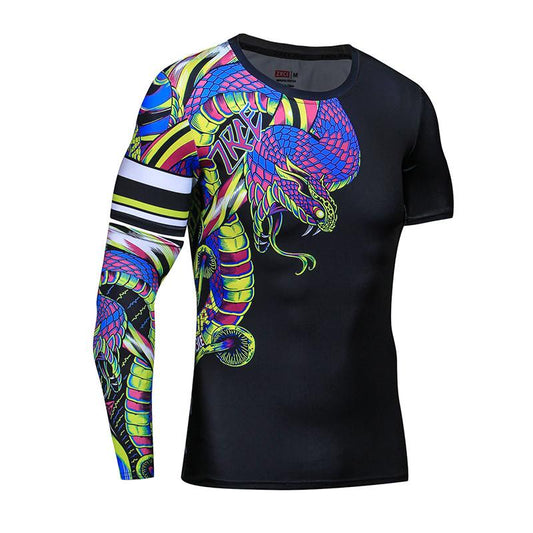 Quickdry Compression Shirt with dragon design - Designs By CRF