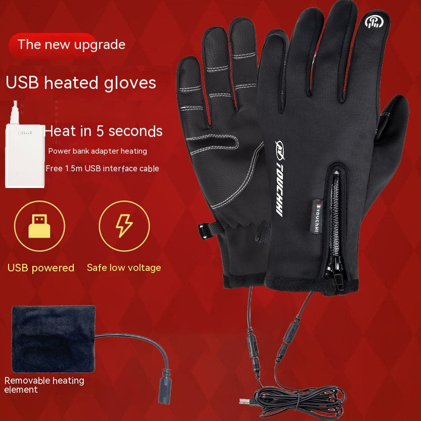 Men's Heated Riding Outdoor Gloves - Designs By CRF