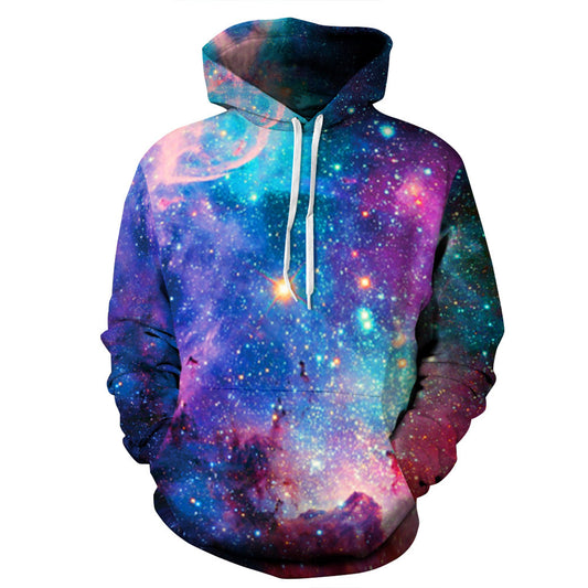 Printed starry sky hoodie size hoodie - Designs By CRF