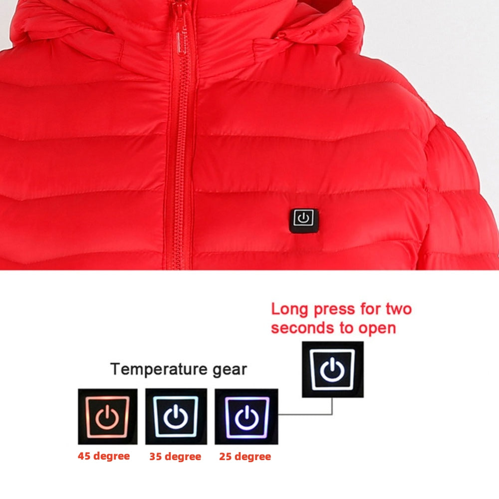 New Heated Jacket Coat USB Electric Jacket Cotton Coat Heater Thermal Clothing Heating Vest Men's Clothes Winter - Designs By CRF