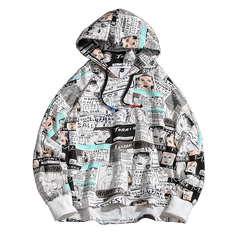 Oversized Spring Printed Hoodie For Men Designs By CRF