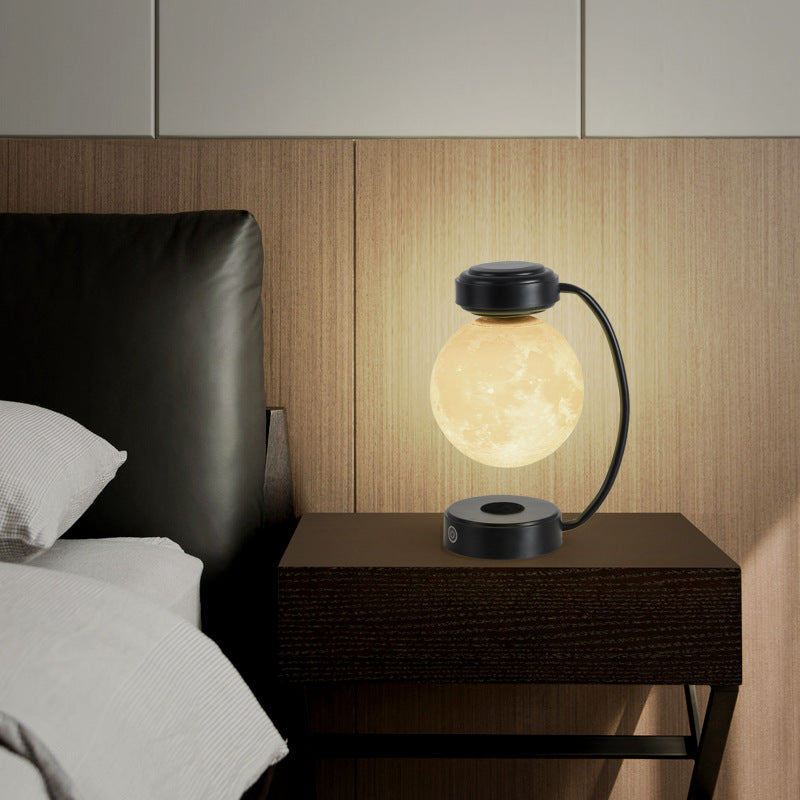 3D LED Moon Night Light Wireless Magnetic Levitating Rotating Floating Ball Lamp - Designs By CRF