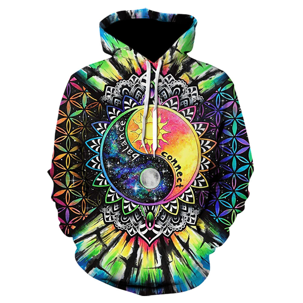 Digital Printing Pullover Hoodie Sweater European And American Fashion Designs By CRF