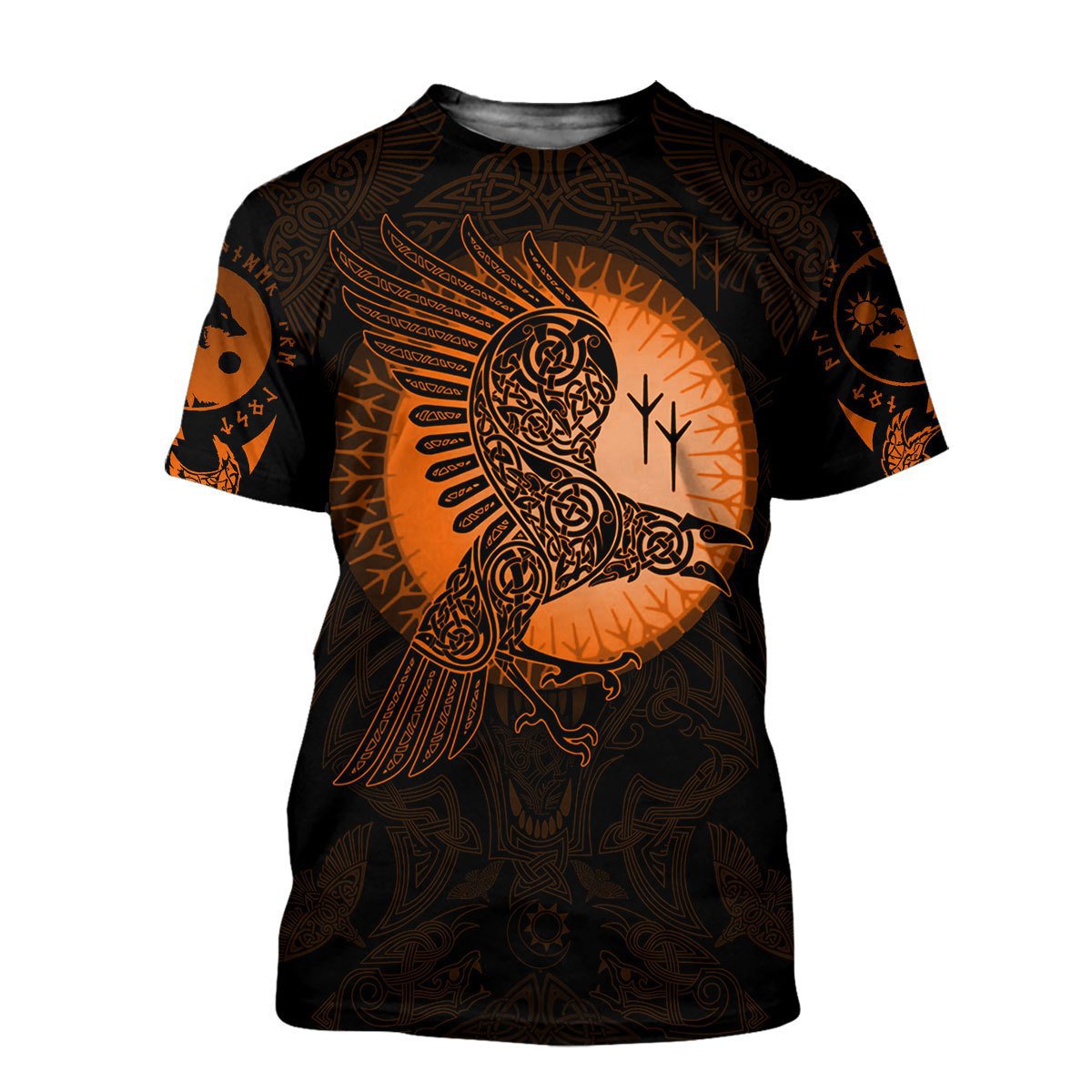 Viking Tattoo Printing Short Sleeve 3d Digital Printing T-shirt Men's Customization Designs By CRF