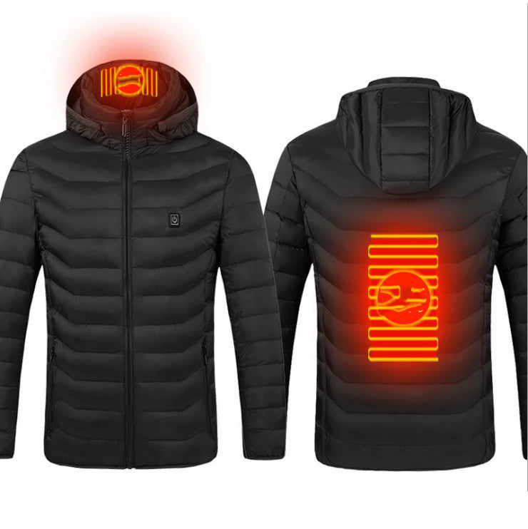 New Heated Jacket Coat USB Electric Jacket Cotton Coat Heater Thermal Clothing Heating Vest Men's Clothes Winter - Designs By CRF