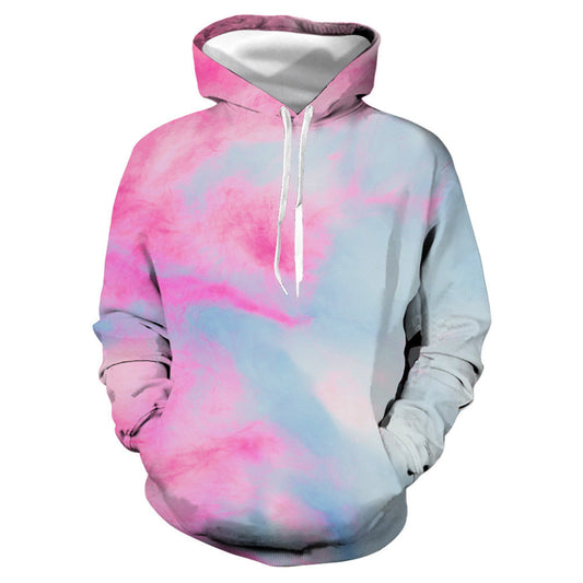 Tie-dye digital print pullover hoodie Designs By CRF