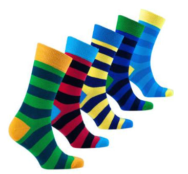 Plus Size Plus-sized Long Striped Men's Cotton Socks Designs By CRF