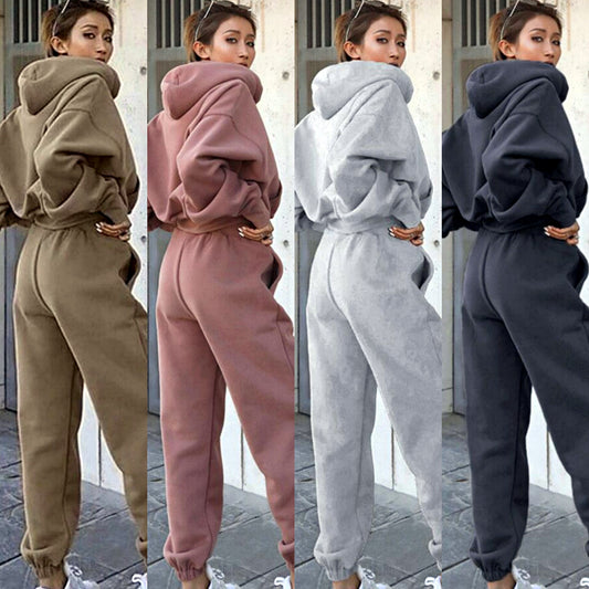 New Style Autumn And Winter Women's New Casual Hoodie Coat Sports Suit - Designs By CRF