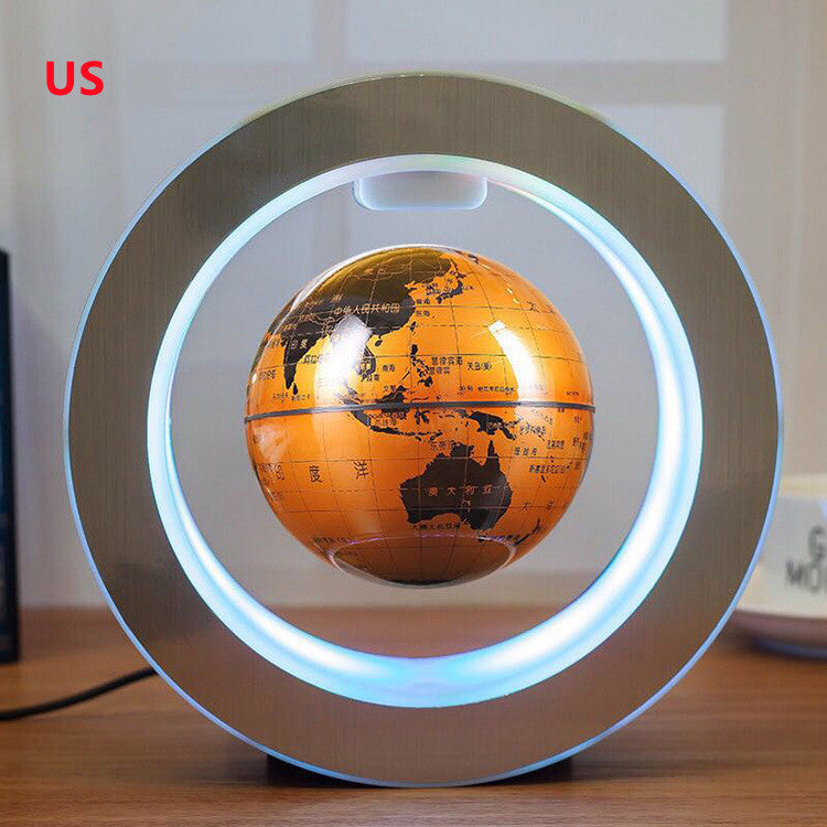 Round LED World Map Floating Globe Magnetic Levitation Light Anti Gravity Magic - Designs By CRF