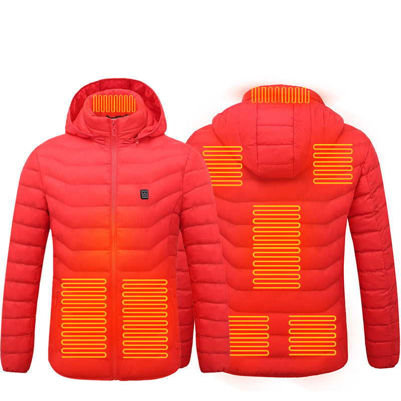 New Heated Jacket Coat USB Electric Jacket Cotton Coat Heater Thermal Clothing Heating Vest Men's Clothes Winter - Designs By CRF