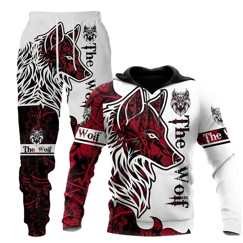 3D Wolf Inspired Print 2 Piece Tracksuit - Designs By CRF