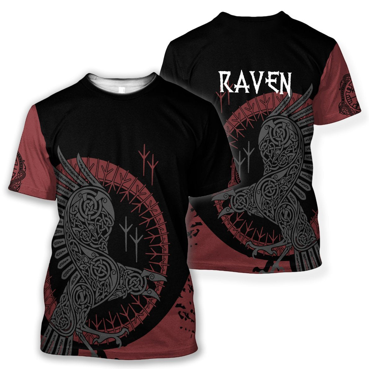 Viking Tattoo Printing Short Sleeve 3d Digital Printing T-shirt Men's Customization Designs By CRF