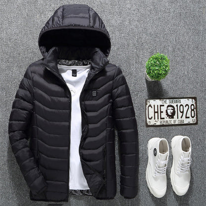 New Heated Jacket Coat USB Electric Jacket Cotton Coat Heater Thermal Clothing Heating Vest Men's Clothes Winter - Designs By CRF