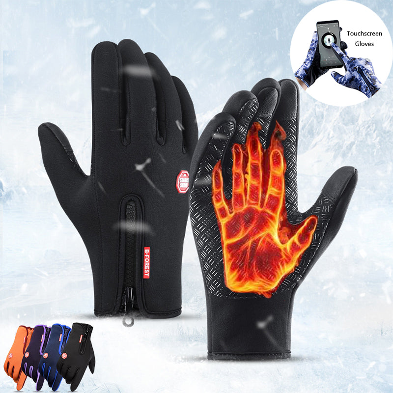 Winter Gloves Touch Screen Riding Motorcycle Sliding Waterproof Sports Gloves With Fleece - Designs By CRF