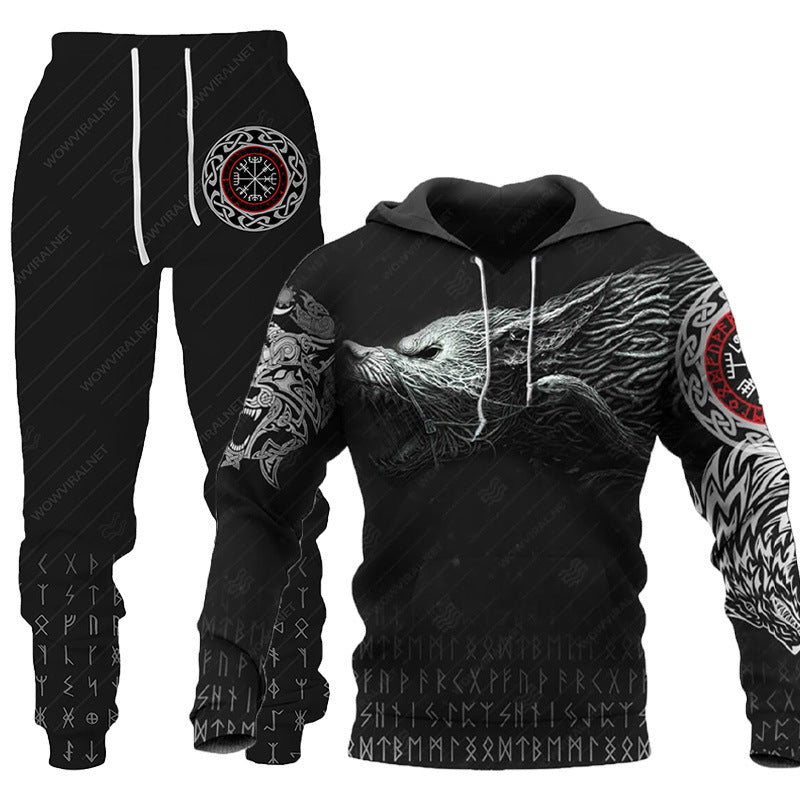 3D Wolf Inspired Print 2 Piece Tracksuit - Designs By CRF