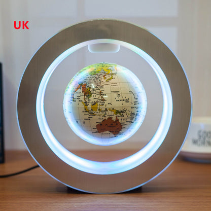 Round LED World Map Floating Globe Magnetic Levitation Light Anti Gravity Magic - Designs By CRF