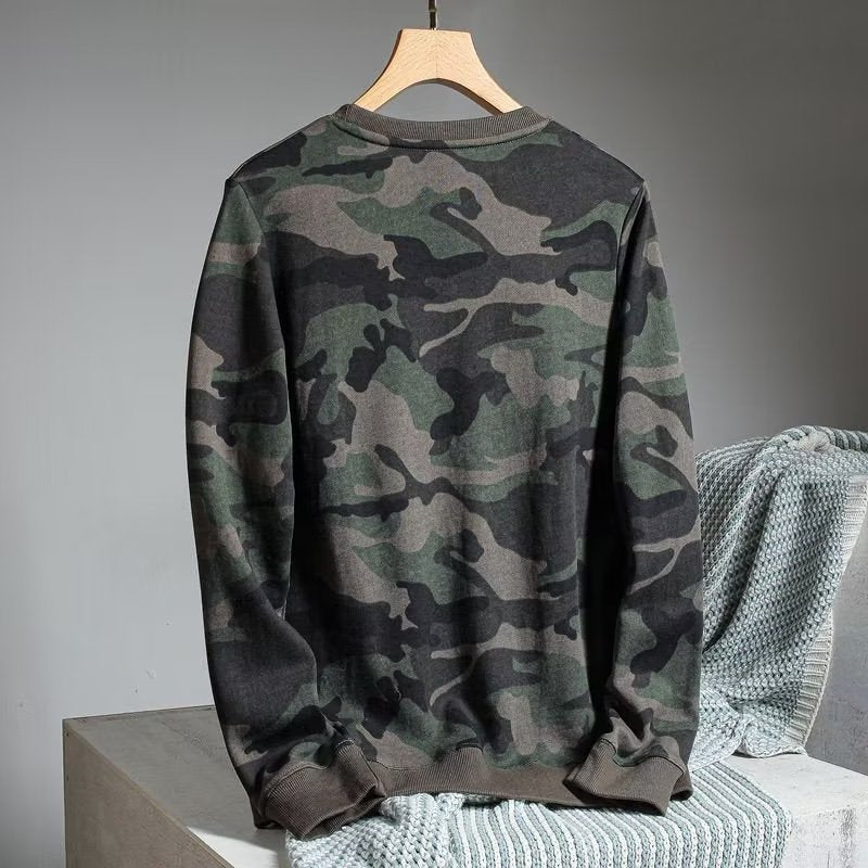 Camouflage Printed Loose Leisure Sports Long-sleeved Men's Sweater - Designs By CRF