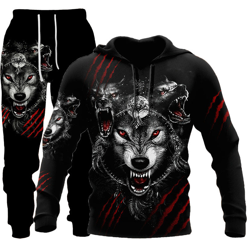 3D Wolf Inspired Print 2 Piece Tracksuit - Designs By CRF