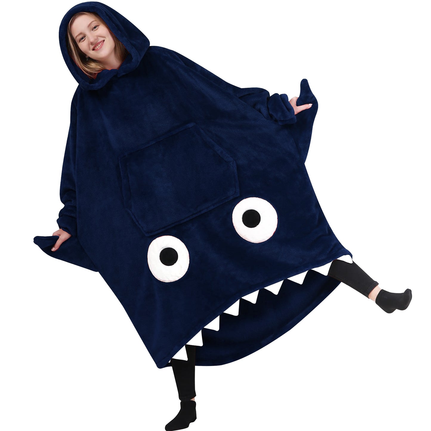 Shark Hoodie Blanket Lengthened Wide Designs By CRF