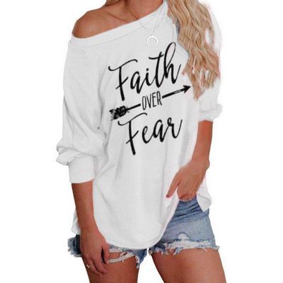 New Style Loose Casual Letter Printing Long-Sleeved Round Neck Hoodless Sweater Women Designs By CRF