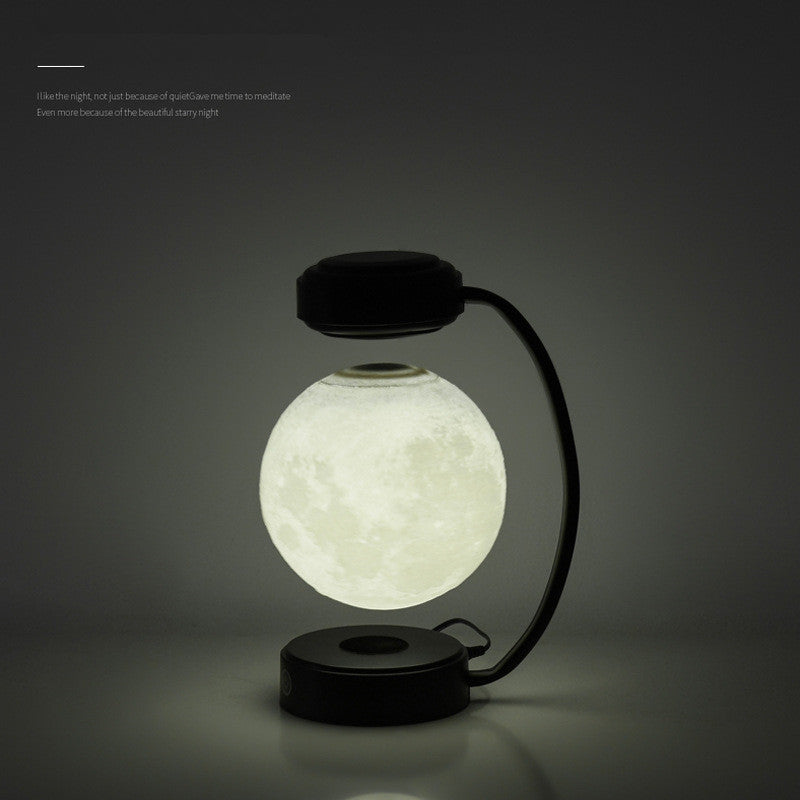 3D LED Moon Night Light Wireless Magnetic Levitating Rotating Floating Ball Lamp - Designs By CRF