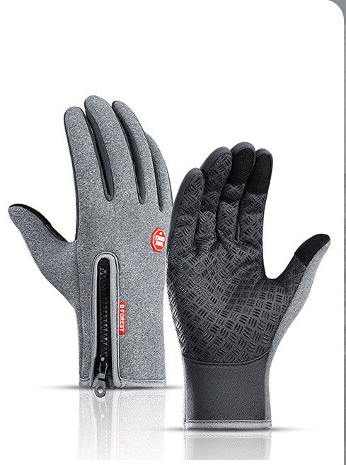 Winter Gloves Touch Screen Riding Motorcycle Sliding Waterproof Sports Gloves With Fleece - Designs By CRF