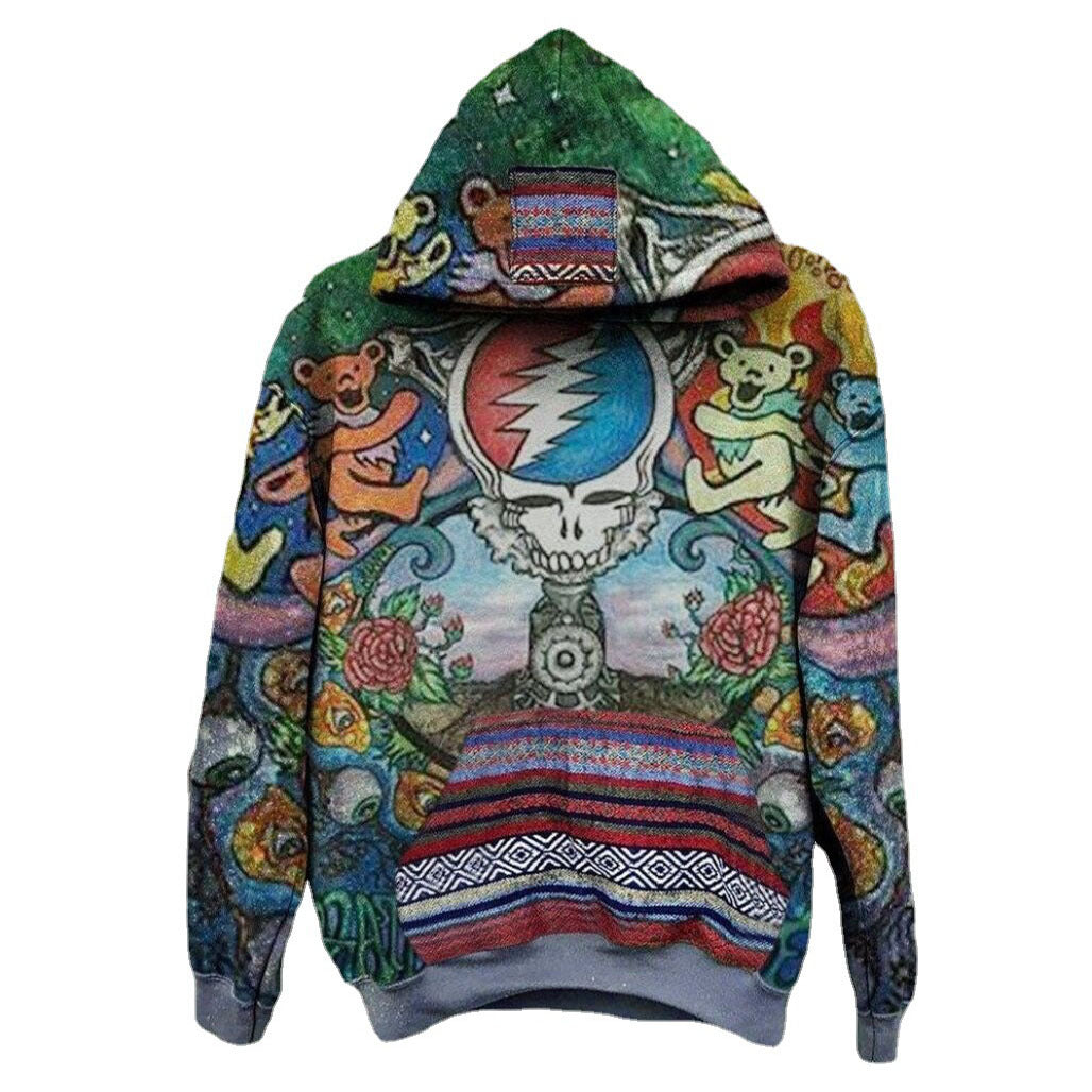 Space Inspired Printed Men's Fleecy Hoodie - Designs By CRF