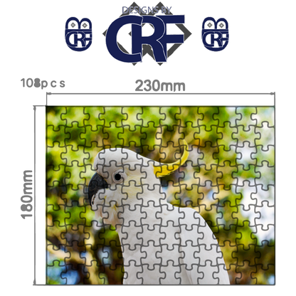 Curious Cockatoo Wooden Jigsaw Puzzle