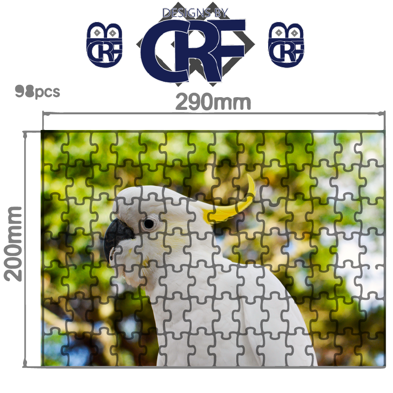 Curious Cockatoo Wooden Jigsaw Puzzle