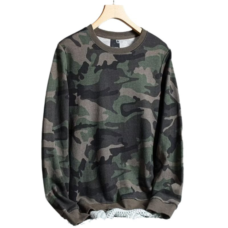 Camouflage Printed Loose Leisure Sports Long-sleeved Men's Sweater - Designs By CRF