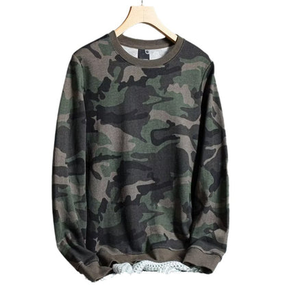 Camouflage Printed Loose Leisure Sports Long-sleeved Men's Sweater - Designs By CRF