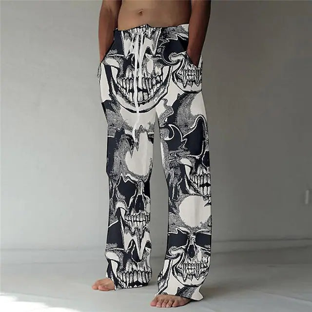 Men's Loose Straight Long Casual Pants 3D Printed Sweatpants Designs By CRF