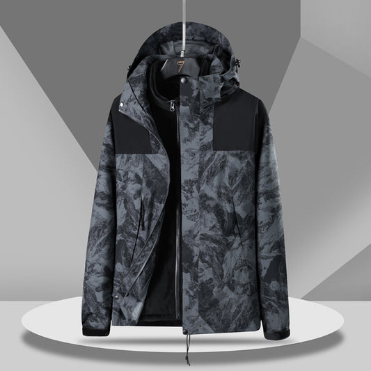 Outdoor Shell Jacket Three-in-one Detachable Jacket - Designs By CRF