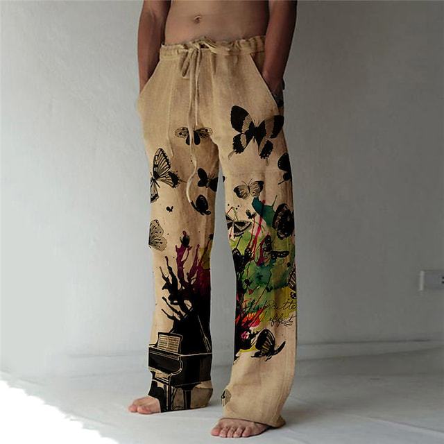 Men's Loose Straight Long Casual Pants 3D Printed Sweatpants Designs By CRF